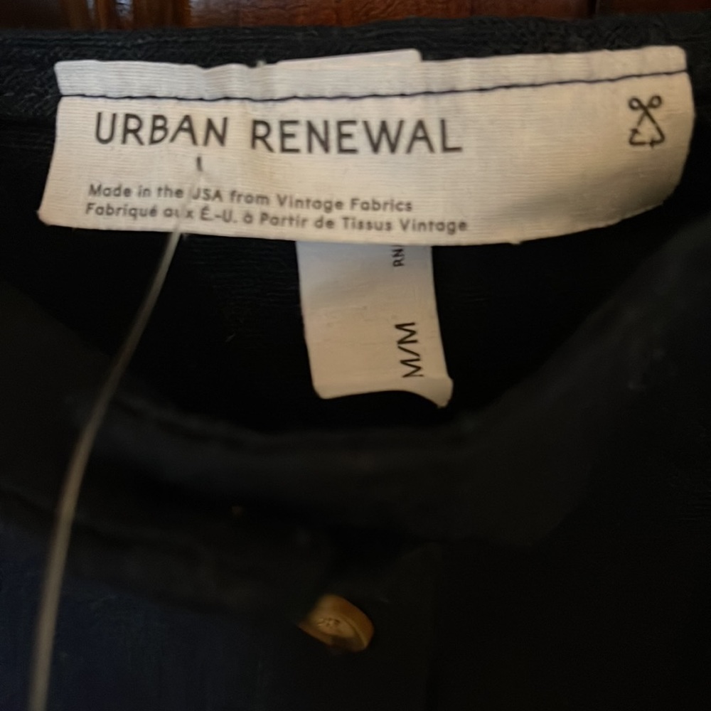 UO urban renewal dress * navy linen * size medium * new with tags! - Picture 4 of 5
